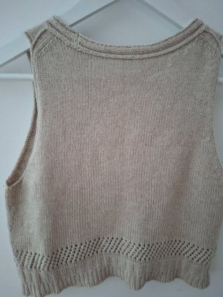 Top punto beige