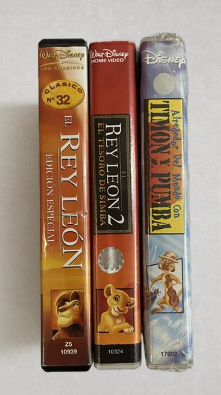 Películas VHS El Rey León (Español)