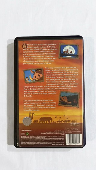 Películas VHS El Rey León (Español)