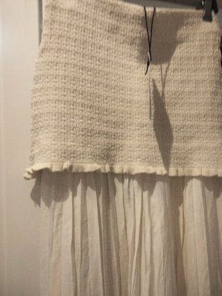 Falda Zara Beige