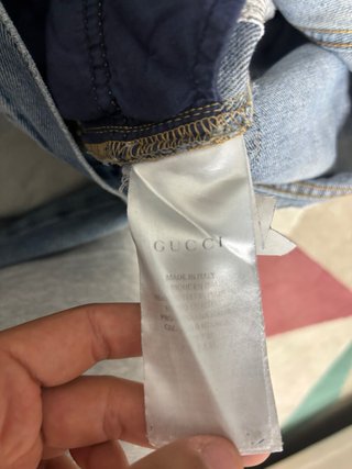 Jeans Gucci Uomo Denim Blu