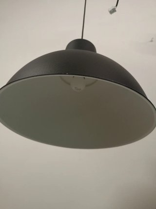Lámpara de techo metal negro 39cm