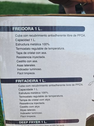 Freidora 1L con cesta