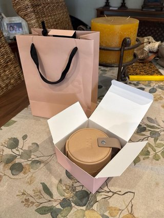 Joyero de viaje Tous rosa y beige