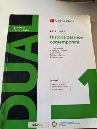 Història del món contemporani – Quadern d’Activita