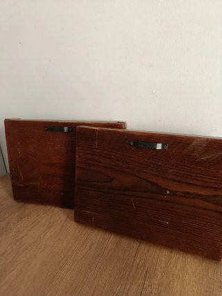Cornice in legno con juta