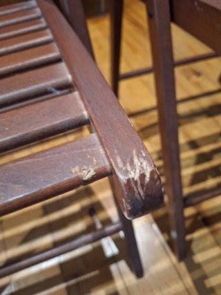 Sillas plegables de madera Ikea (4 unidades)