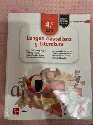 Libro Lengua Castellana y Literatura 4º ESO