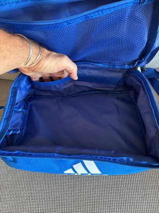 Bolsa Adidas para zapatillas azul nueva