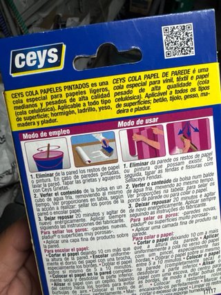 Cola Papeles Pintados Ceys DECO 125g