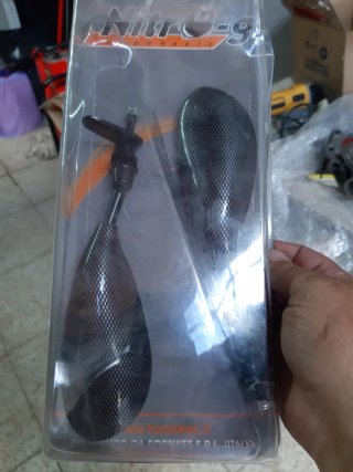 Espejos moto Nitro-9 carbono