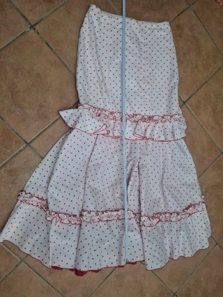Falda flamenca volantes lunares
