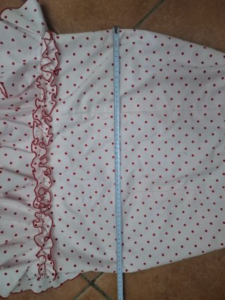 Falda flamenca volantes lunares