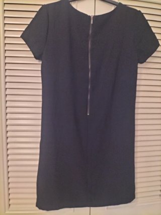 Vestido corto Springfield negro y verde