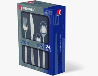 Set 24 Cubiertos Bergner Lyon Acero Inox