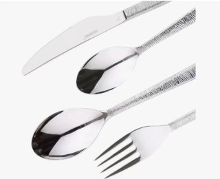 Set 24 Cubiertos Bergner Lyon Acero Inox