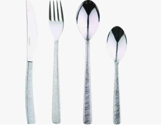 Set 24 Cubiertos Bergner Lyon Acero Inox
