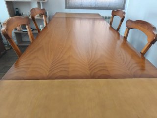 Mesa comedor extensible madera
