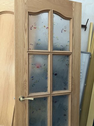Puertas de roble chapadas ,con sus manillas