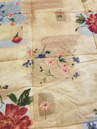 Edredón floral cama 150x190