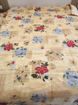 Edredón floral cama 150x190