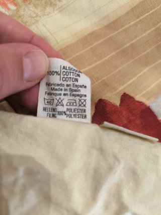 Edredón floral cama 150x190