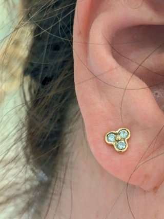Pendientes Oro 18k Diamantes