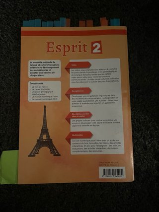 Esprit 2. Libro del alumno Frances