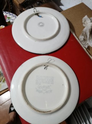2 Platos Decorativos Cerámica