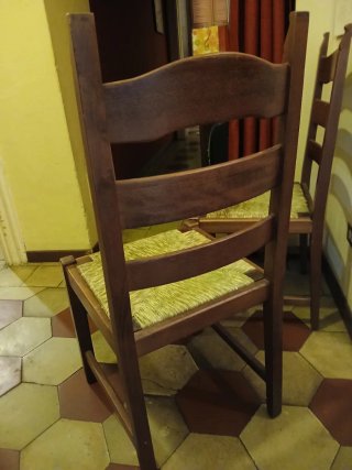 Set 4 Sedie Impagliate in buone condizioni
