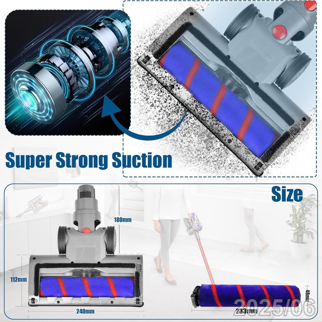 ITALDOS Cepillo Compatible Dyson V7 V8 V10 V11 V15