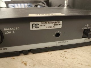 Sistema Inalámbrico Shure micrófono
