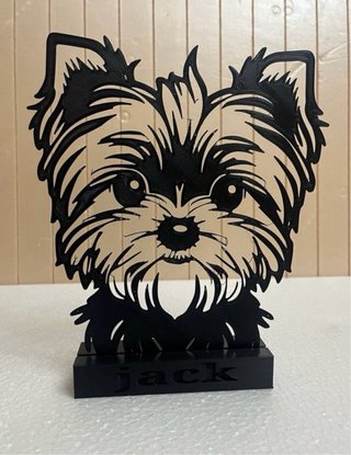 Figura Perro Yorkshire Personalizada