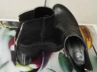 Botines Tacón Bershka Negro Talla 39