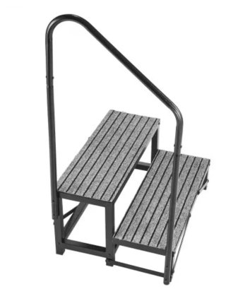 Escalera 2 peldaños para caravana VEVOR