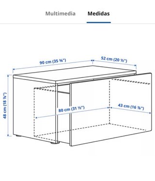 Banco Almacenaje Ikea Niños