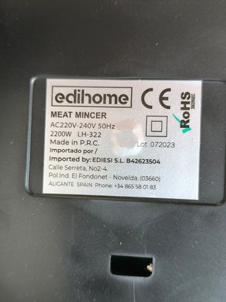 Picadora de carne Edihome 2200W