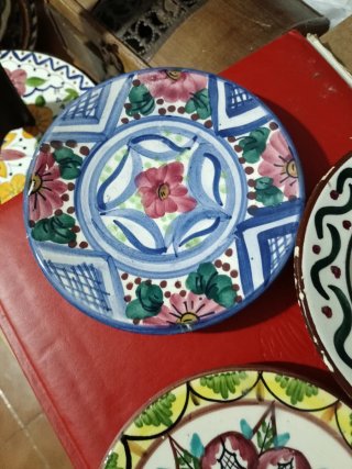 3 Platitos decorativos de cerámica