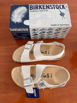 Sandalias Birkenstock Blancas Talla 41