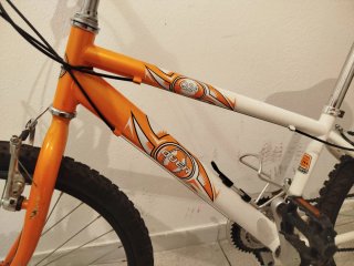 Bicicleta Quer Q24 Naranja/Blanca