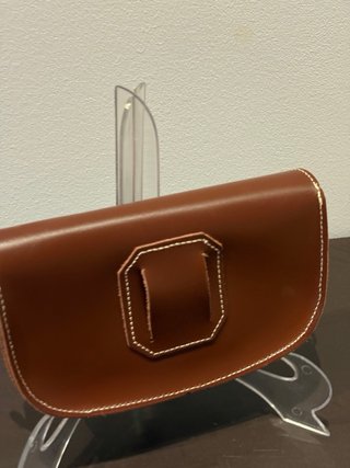 Bolso de piel estilo romería pequeño