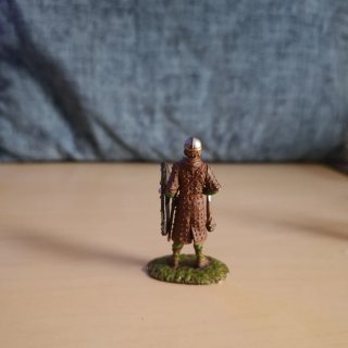 Figura plomo guerrero inglés S.XIV
