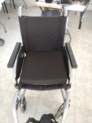 silla de ruedas de aluminio