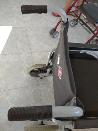 silla de ruedas de aluminio