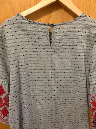Vestido de verano Primark gris y rojo