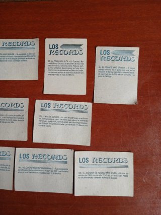 11 cromos Los Records