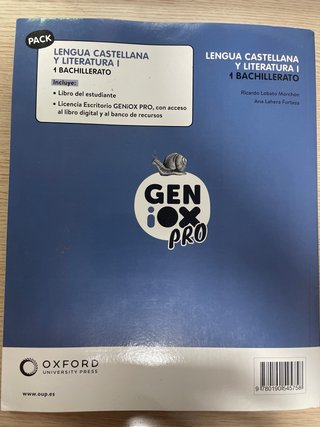Lengua castellana y literatura I. Oxford.