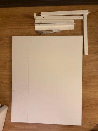 Mesa abatible pared Ikea blanca