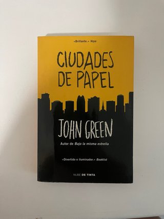 Libro ‘Ciudades de papel’ de John Green