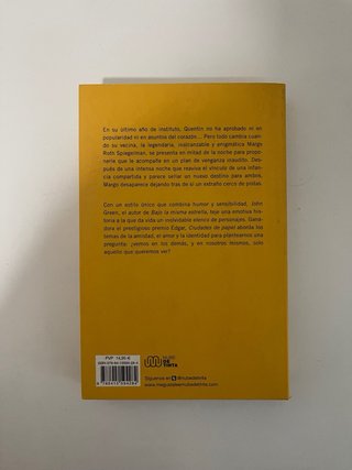 Libro ‘Ciudades de papel’ de John Green